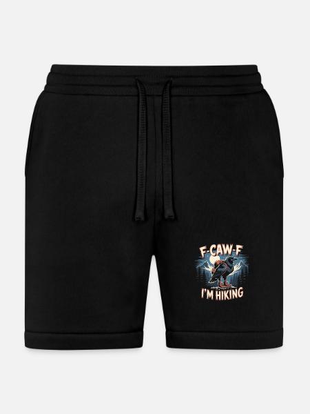 F-Caw-F I'm Hiking Crow - Bella + Canvas Unisex Short - black
