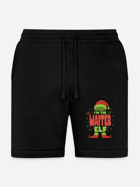 Waiter Christmas Elf - Bella + Canvas Unisex Short - black