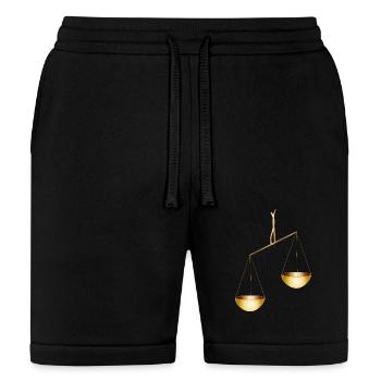 Golden Libra Balance Symbol in a Precious Style - Bella + Canvas Unisex Short - black - Front