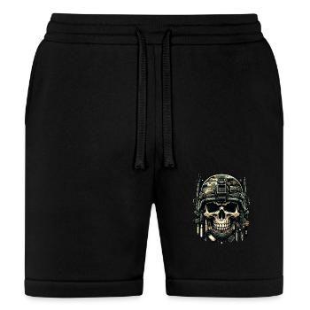 Soldier's Legacy: Camo Skull - Bella + Canvas Unisex Short - black - Front