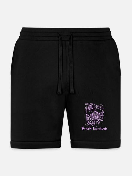 Beach Essentials Sketch - Bella + Canvas Unisex Short - black