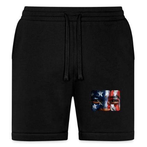 USA: Three Panels of Pride - Bella + Canvas Unisex Short