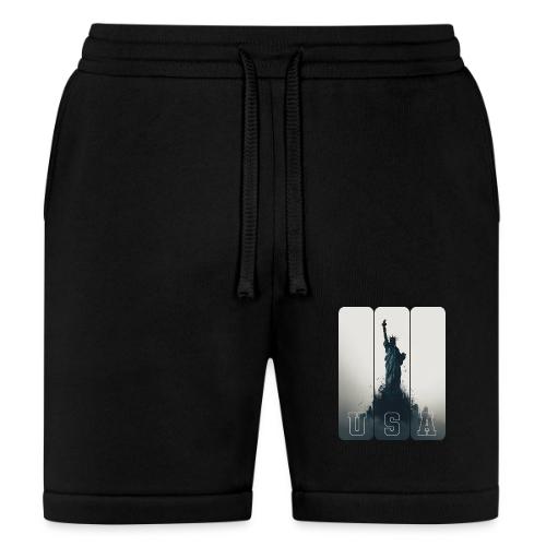 USA: Liberty Rising Over Manhattan - Bella + Canvas Unisex Short