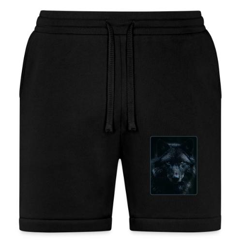Black Wolf Intense Eyes Portrait Design - Bella + Canvas Unisex Short