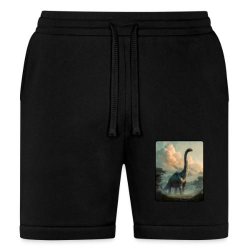 Brachiosaurus Prehistoric Scene Design - Bella + Canvas Unisex Short
