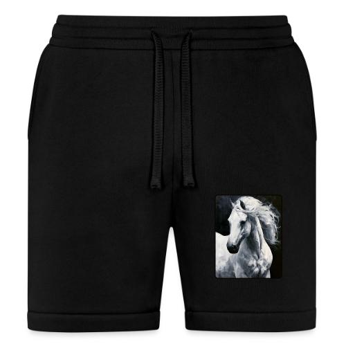 White Horse Oil Painting Design - Bella + Canvas Unisex Short