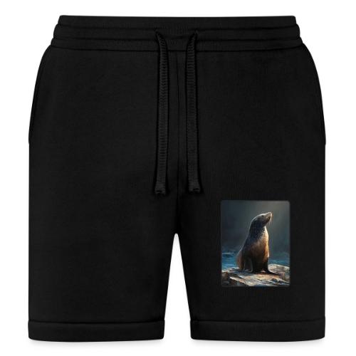 Fur Seal Artistic Shore Portrait Design - Bella + Canvas Unisex Short