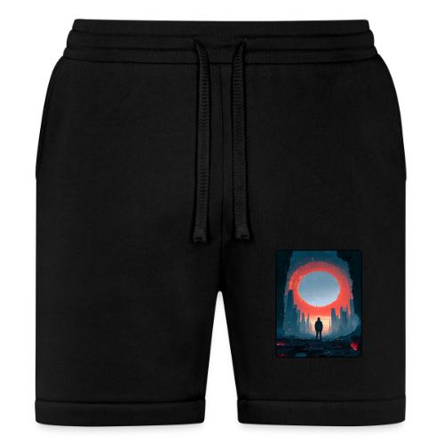 Cosmic Portal Future City Design - Bella + Canvas Unisex Short