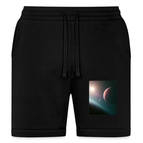 Deep Space Planet Horizon Art - Bella + Canvas Unisex Short