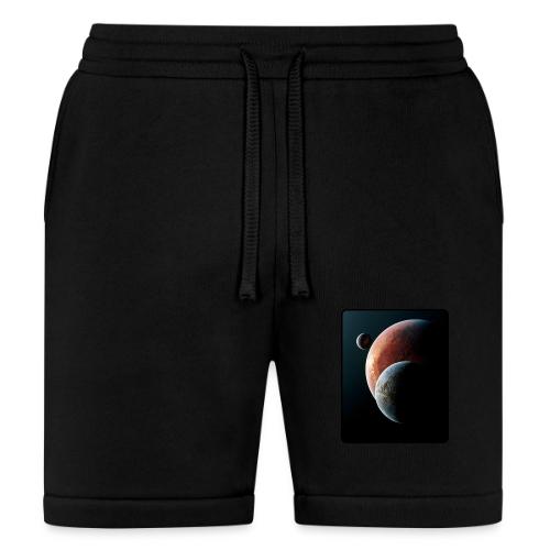 Three Planets Deep Space Design - Bella + Canvas Unisex Short