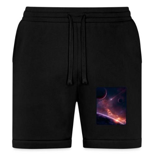 Cosmic Sunset Nebula Space Art - Bella + Canvas Unisex Short