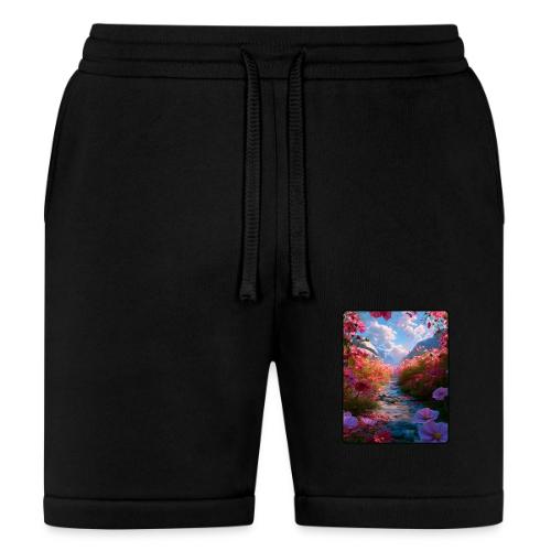 Dreamy Cosmos Valley Landscape Art - Bella + Canvas Unisex Short
