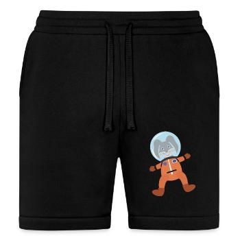 Rabbit In Space Suit - Bella + Canvas Unisex Short - black - Front