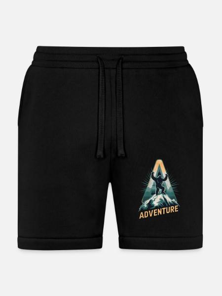 Big Foot ADVENTURE - Bella + Canvas Unisex Short - black