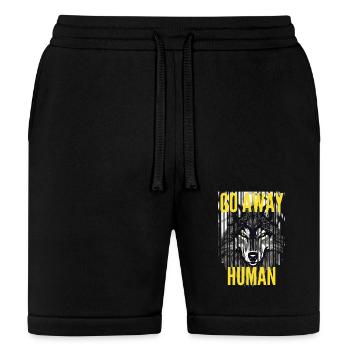GO AWAY HUMAN - Bella + Canvas Unisex Short - black - Front