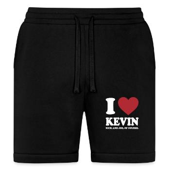 I LOVE KEVIN NICK AND JOE, OF COURSE. WHITE - Bella + Canvas Unisex Short - black - Front