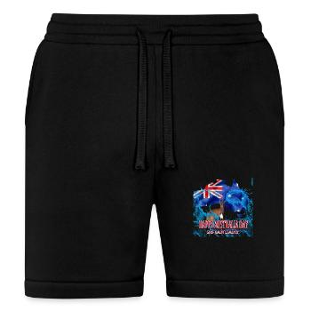 Happy Australia Day Funny - Bella + Canvas Unisex Short - black - Front