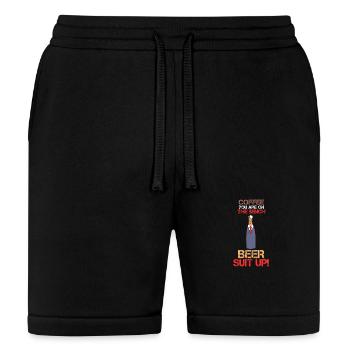 Beer Suit Up - Bella + Canvas Unisex Short - black - Front