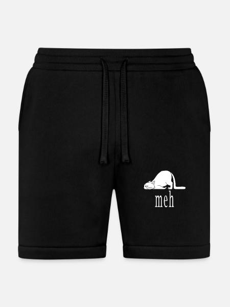 Meh Cat - Bella + Canvas Unisex Short - black
