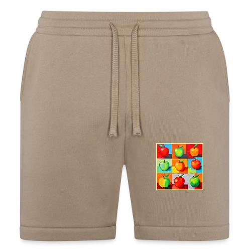 Colorful Apple Grid - Bella + Canvas Unisex Short