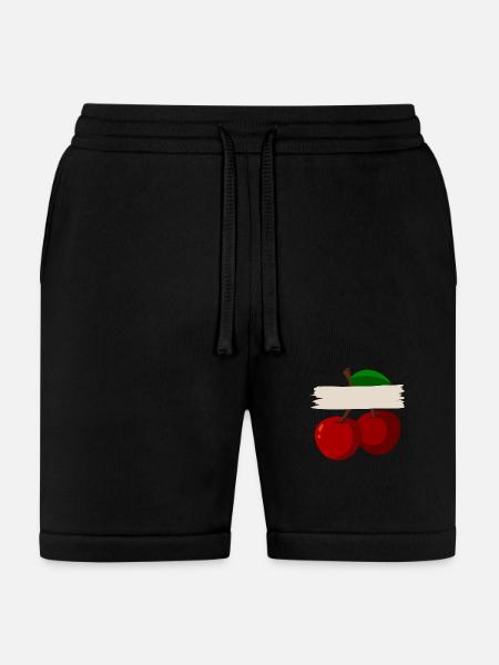 Cherry - Bella + Canvas Unisex Short - black