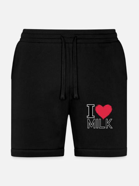 I Love Milk - Bella + Canvas Unisex Short - black