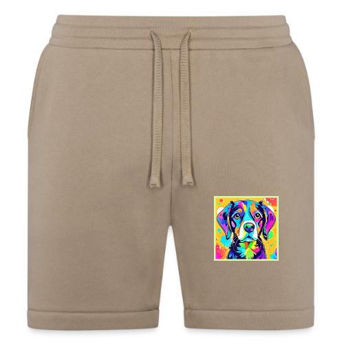 Rainbow Dog Portrait Design - Bella + Canvas Unisex Short