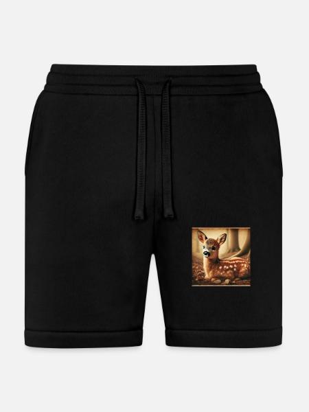 A relative of Bambi - Bella + Canvas Unisex Short - black