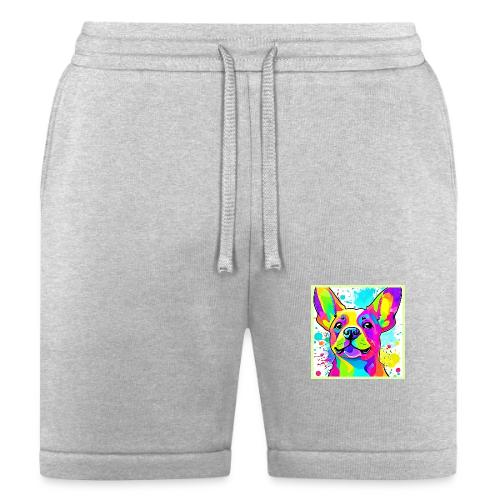 Vibrant Frenchie Bulldog Puppy Art - Bella + Canvas Unisex Short
