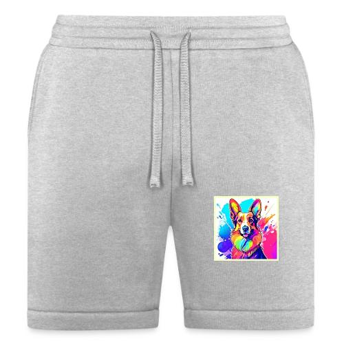 Rainbow Corgi: Pop Art Puppy Joy - Bella + Canvas Unisex Short