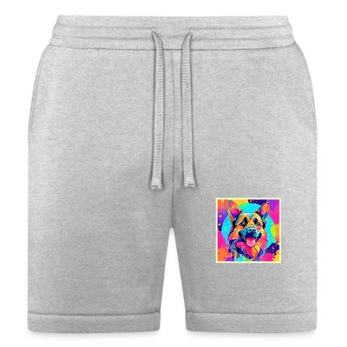 Vibrant Canine: Happy Puppy Love - Bella + Canvas Unisex Short