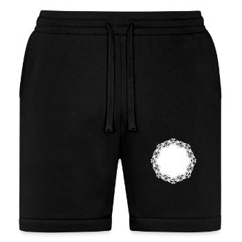 Delicate white cake lace as decoration - Bella + Canvas Unisex Short - black - Front