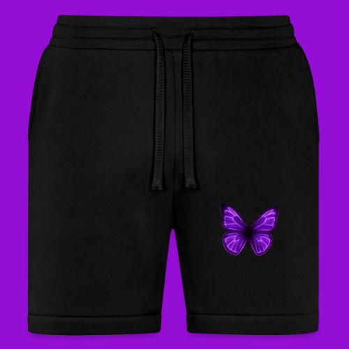 Neon Purple Butterfly - Bella + Canvas Unisex Short