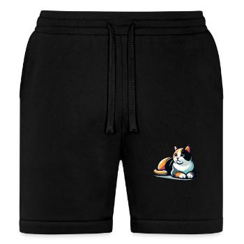 Whimsical, Sleek Cat Graphics - Purrfectly Crafted - Bella + Canvas Unisex Short - black - Front