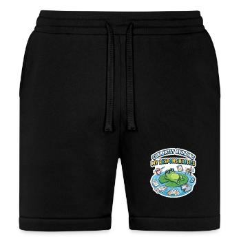 Funny Frog Avoiding Responsibilities Design - Bella + Canvas Unisex Short - black - Front
