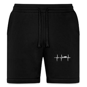 Heartbeat For Funny Chameleon - Bella + Canvas Unisex Short - black - Front