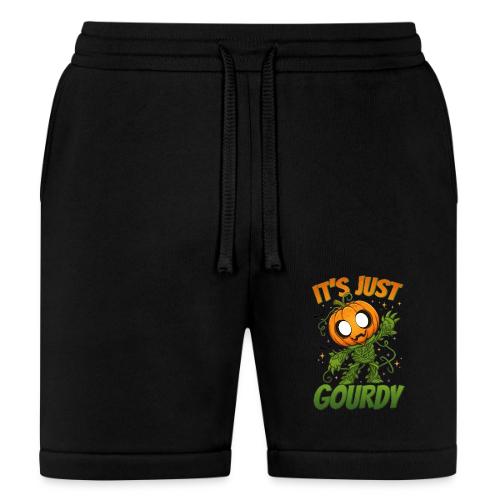 Cute Pumpkin Monster “It’s Just Gourdy” Funny - Bella + Canvas Unisex Short