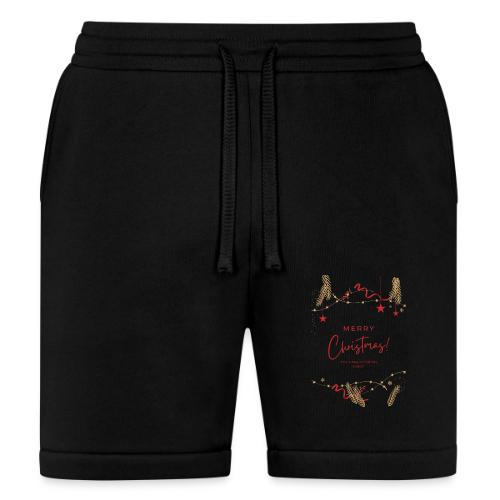 Merry Christmas Typography Design - Bella + Canvas Unisex Short
