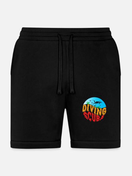 DIVING SCUBA 3 - Bella + Canvas Unisex Short - black