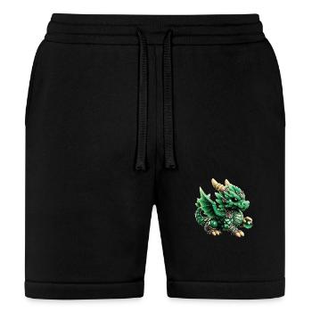 Cute Jade Dragon - Bella + Canvas Unisex Short - black - Front