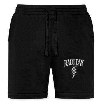 Race Day Checkered - Bella + Canvas Unisex Short - black - Front