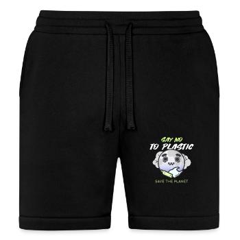 Say No To Plastic Save The Planet - Bella + Canvas Unisex Short - black - Front