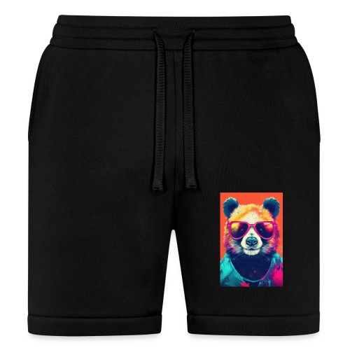 Panda in Pink Sunglasses - Bella + Canvas Unisex Short