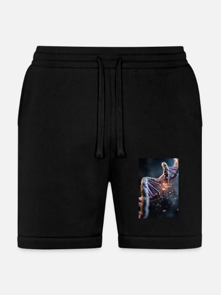 DNA Breakdown Explosion - Bella + Canvas Unisex Short - black
