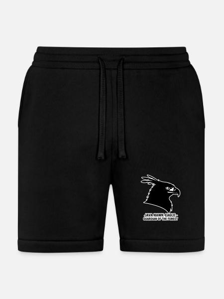 Java Hawk-Eagle: Forest Guardian - Bella + Canvas Unisex Short - black