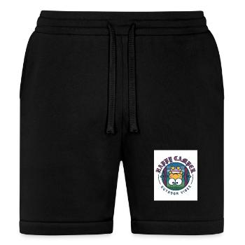 Happy Camper Outdoor Vibes Badge - Bella + Canvas Unisex Short - black - Front