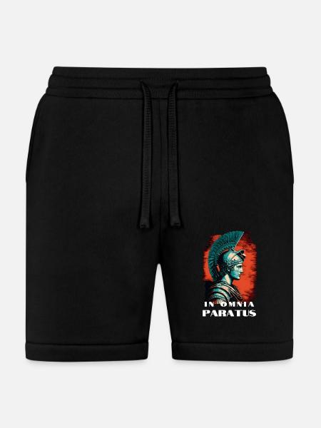 Latin Quote Roman Soldier - Bella + Canvas Unisex Short - black