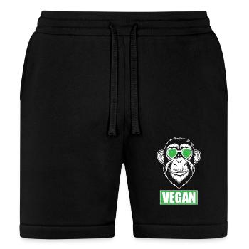 Vegan Food, Don’t Care Living Life Plant-Powered! - Bella + Canvas Unisex Short - black - Front