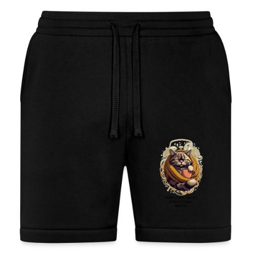 Powered by Sarcasm Cat Tee - Bella + Canvas Unisex Short