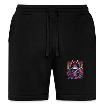 Gangster Cat with Hat and Vintage Suit - Bella + Canvas Unisex Short - black - Front